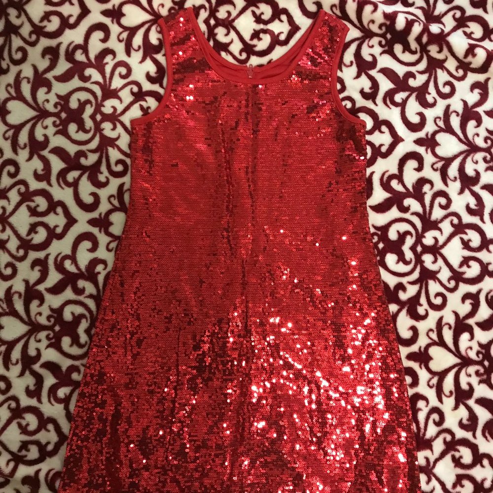 A Jona Michelle sequins red party dress